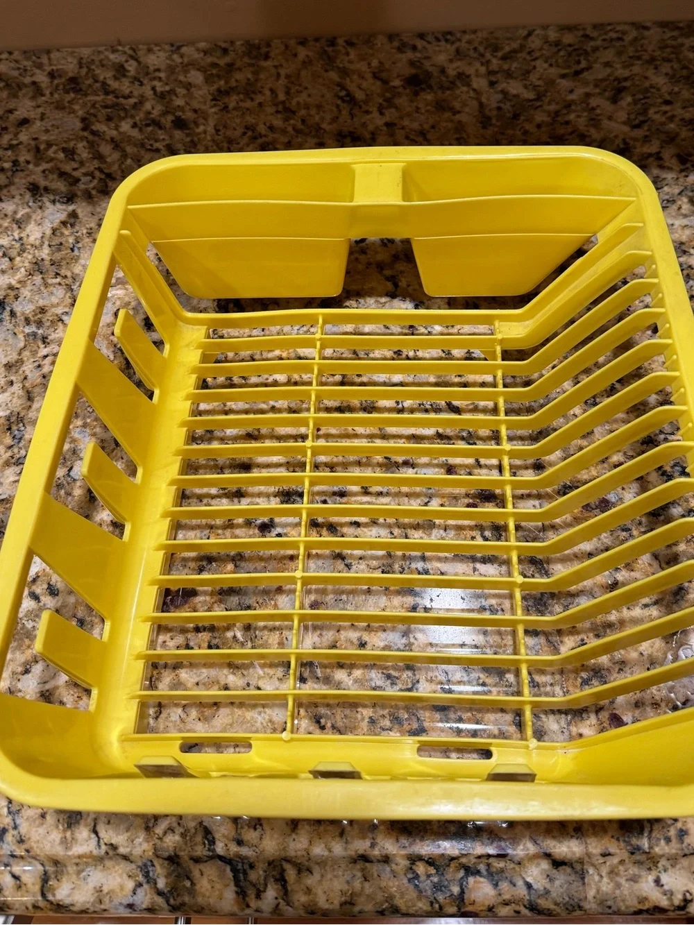 Vintage Rubbermaid Yellow Plastic Dish Drying Rack Retro